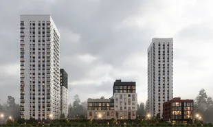 Планировка 1-комн. квартира, 23.89 м² ЖК «Риверсайд»
