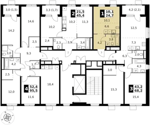 Квартира Студия, 24.7 м² ЖК «1-й Химкинский» Фото 2