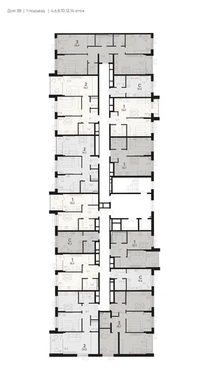 Квартира 2-комн. квартира, 62 м² ЖК «Барса» Фото 1 Квартира 2-комн. квартира, 62 м² ЖК «Барса» Фото 1