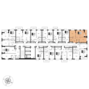 Квартира 2-комн. квартира, 54.4 м² ЖК «1-й Измайловский» Фото 2