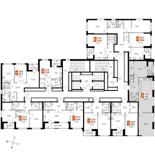 Квартира 3-комн. квартира, 78.7 м² ЖК «Sky Garden» Фото 2 Квартира 3-комн. квартира, 78.7 м² ЖК «Sky Garden» Фото 2