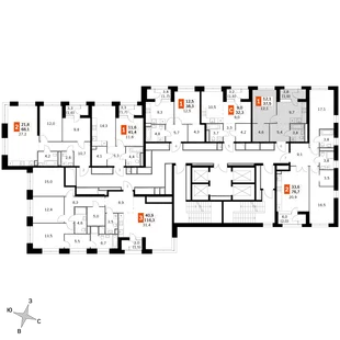 Квартира 1-комн. квартира, 37.5 м² ЖК «Sky Garden» Фото 2