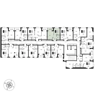 Квартира 1-комн. квартира, 34.3 м² ЖК «1-й Ясеневский» Фото 1