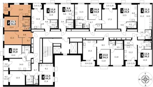 Квартира 2-комн. квартира, 56 м² ЖК «1-й Ясеневский» Фото 2 Квартира 2-комн. квартира, 56 м² ЖК «1-й Ясеневский» Фото 2