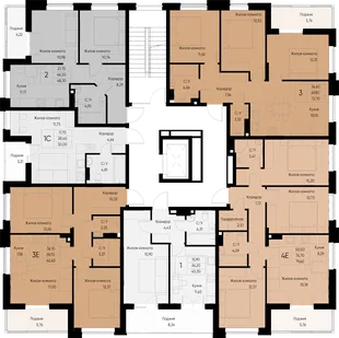 Квартира 4-комн. квартира, 82.5 м² ЖК «Васильевский остров» Фото 1 Квартира 4-комн. квартира, 82.5 м² ЖК «Васильевский остров» Фото 1
