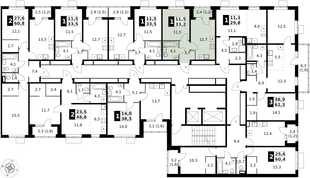 Квартира 1-комн. квартира, 33.2 м² ЖК «1-й Ясеневский» Фото 2