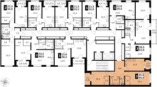 Квартира 2-комн. квартира, 60.2 м² ЖК «1-й Ясеневский» Фото 2