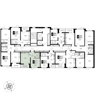 Квартира 1-комн. квартира, 34 м² ЖК «1-й Южный» Фото 2 Квартира 1-комн. квартира, 34 м² ЖК «1-й Южный» Фото 2