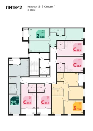 Квартира Студия, 27.9 м² ЖК «Первое место» Фото 1 Квартира Студия, 27.9 м² ЖК «Первое место» Фото 1