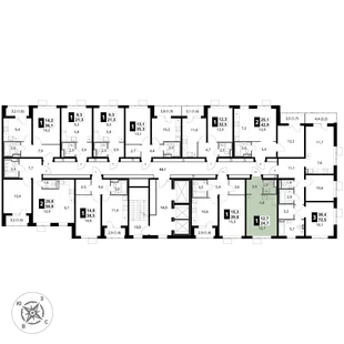 Квартира Студия, 24.7 м² ЖК «1-й Донской» Фото 2