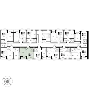 Квартира 1-комн. квартира, 36.2 м² ЖК «1-й Шереметьевский» Фото 2 Квартира 1-комн. квартира, 36.2 м² ЖК «1-й Шереметьевский» Фото 2