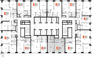 Квартира 2-комн. квартира, 58.8 м² ЖК «Amber Сity» Фото 2