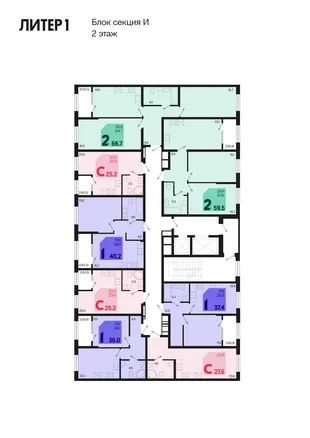 Квартира Студия, 27.6 м² ЖК «Первое место» Фото 1 Квартира Студия, 27.6 м² ЖК «Первое место» Фото 1