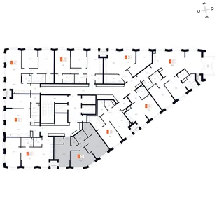Квартира 2-комн. квартира, 60.6 м² ЖК «Фордевинд» Фото 2 Квартира 2-комн. квартира, 60.6 м² ЖК «Фордевинд» Фото 2