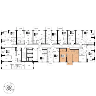 Квартира 2-комн. квартира, 54.8 м² ЖК «1-й Измайловский» Фото 2 Квартира 2-комн. квартира, 54.8 м² ЖК «1-й Измайловский» Фото 2