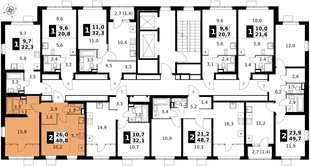 Квартира 2-комн. квартира, 40.8 м² ЖК «1-й Химкинский» Фото 2 Квартира 2-комн. квартира, 40.8 м² ЖК «1-й Химкинский» Фото 2