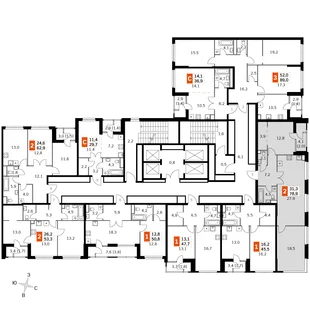 Квартира 3-комн. квартира, 76.9 м² ЖК «Sky Garden» Фото 2 Квартира 3-комн. квартира, 76.9 м² ЖК «Sky Garden» Фото 2