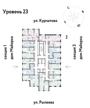 Квартира Студия, 26.89 м² ЖК «Остров-сад» Фото 1 Квартира Студия, 26.89 м² ЖК «Остров-сад» Фото 1