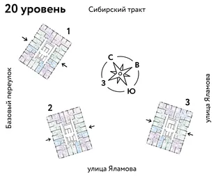 Квартира 3-комн. квартира, 65.41 м² ЖК «Сибирский сад» Фото 1 Квартира 3-комн. квартира, 65.41 м² ЖК «Сибирский сад» Фото 1