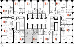 Квартира 2-комн. квартира, 59.5 м² ЖК «Amber Сity» Фото 2 Квартира 2-комн. квартира, 59.5 м² ЖК «Amber Сity» Фото 2