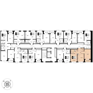 Квартира 2-комн. квартира, 54 м² ЖК «1-й Шереметьевский» Фото 2