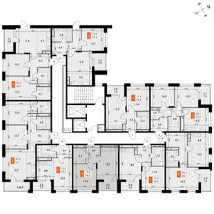 Квартира 1-комн. квартира, 36.2 м² ЖК «ФоРест» Фото 2 Квартира 1-комн. квартира, 36.2 м² ЖК «ФоРест» Фото 2