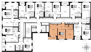 Квартира 2-комн. квартира, 54.2 м² ЖК «1-й Ясеневский» Фото 2 Квартира 2-комн. квартира, 54.2 м² ЖК «1-й Ясеневский» Фото 2