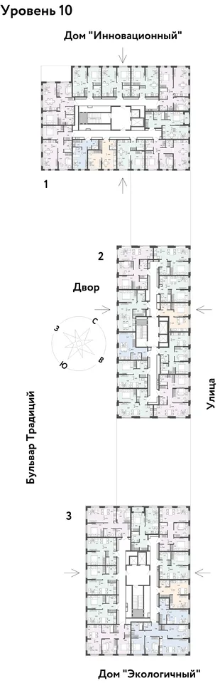 Квартира 3-комн. квартира, 57.66 м² ЖК «Микрорайон Домашний» Фото 1 Квартира 3-комн. квартира, 57.66 м² ЖК «Микрорайон Домашний» Фото 1