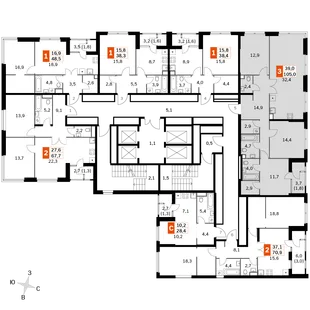 Квартира 4-комн. квартира, 103.7 м² ЖК «Sky Garden» Фото 2
