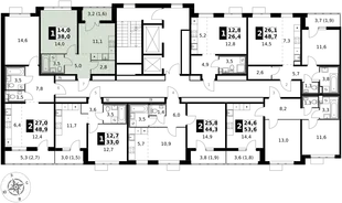 Квартира 1-комн. квартира, 38 м² ЖК «1-й Южный» Фото 2 Квартира 1-комн. квартира, 38 м² ЖК «1-й Южный» Фото 2