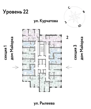 Квартира Студия, 26.89 м² ЖК «Остров-сад» Фото 1 Квартира Студия, 26.89 м² ЖК «Остров-сад» Фото 1