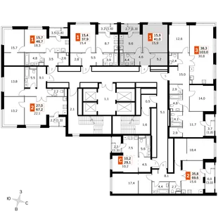 Квартира 1-комн. квартира, 38.8 м² ЖК «Sky Garden» Фото 2 Квартира 1-комн. квартира, 38.8 м² ЖК «Sky Garden» Фото 2
