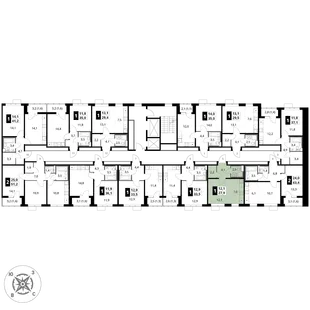 Квартира Студия, 27.9 м² ЖК «1-й Шереметьевский» Фото 2 Квартира Студия, 27.9 м² ЖК «1-й Шереметьевский» Фото 2