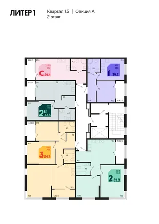 Квартира Студия, 31.6 м² ЖК «Первое место» Фото 1 Квартира Студия, 31.6 м² ЖК «Первое место» Фото 1