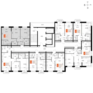 Квартира 2-комн. квартира, 60.5 м² ЖК «Фриссон» Фото 2 Квартира 2-комн. квартира, 60.5 м² ЖК «Фриссон» Фото 2