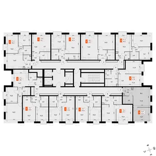 Квартира 2-комн. квартира, 42.4 м² ЖК «Флагман» Фото 2 Квартира 2-комн. квартира, 42.4 м² ЖК «Флагман» Фото 2