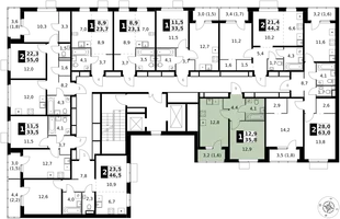 Квартира 1-комн. квартира, 35.8 м² ЖК «1-й Ясеневский» Фото 2 Квартира 1-комн. квартира, 35.8 м² ЖК «1-й Ясеневский» Фото 2