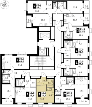 Квартира Студия, 24.6 м² ЖК «1-й Ясеневский» Фото 2