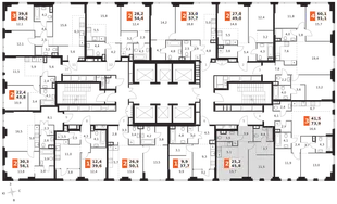 Квартира 2-комн. квартира, 45.8 м² ЖК «Sydney City» Фото 2 Квартира 2-комн. квартира, 45.8 м² ЖК «Sydney City» Фото 2