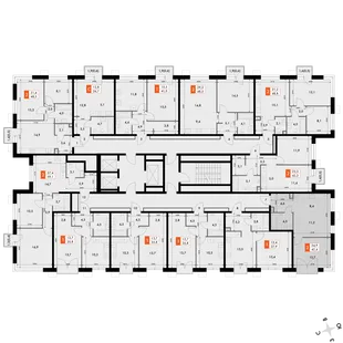 Квартира 2-комн. квартира, 42.3 м² ЖК «Флагман» Фото 2 Квартира 2-комн. квартира, 42.3 м² ЖК «Флагман» Фото 2