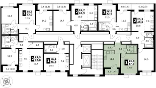 Квартира 1-комн. квартира, 37.7 м² ЖК «1-й Южный» Фото 2 Квартира 1-комн. квартира, 37.7 м² ЖК «1-й Южный» Фото 2