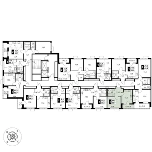Квартира 1-комн. квартира, 33.9 м² ЖК «1-й Шереметьевский» Фото 2 Квартира 1-комн. квартира, 33.9 м² ЖК «1-й Шереметьевский» Фото 2