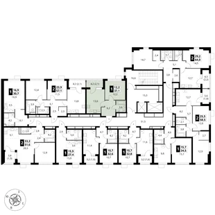 Квартира 1-комн. квартира, 37.1 м² ЖК «1-й Ясеневский» Фото 1 Квартира 1-комн. квартира, 37.1 м² ЖК «1-й Ясеневский» Фото 1