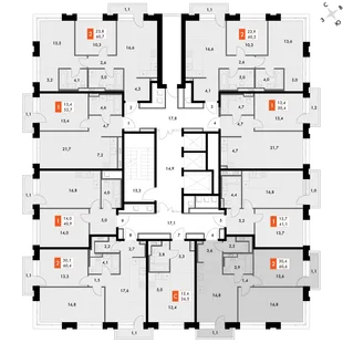Квартира 2-комн. квартира, 61 м² ЖК «Философия» Фото 2 Квартира 2-комн. квартира, 61 м² ЖК «Философия» Фото 2