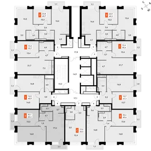 Квартира 2-комн. квартира, 61.5 м² ЖК «Философия» Фото 2 Квартира 2-комн. квартира, 61.5 м² ЖК «Философия» Фото 2