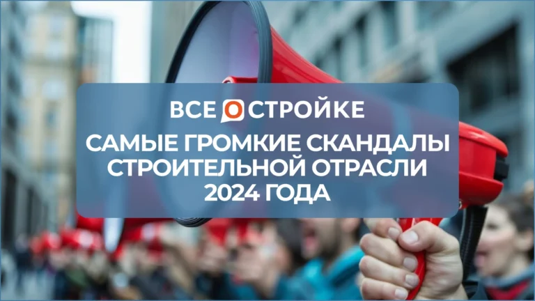 Самые громкие скандалы строительной отрасли 2024 года