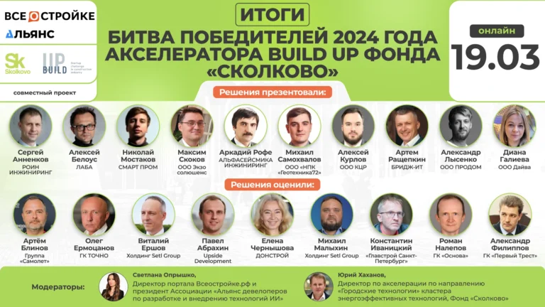 Робостройка, экзоскелет и геокупол: победители акселератора Build Up-2024 Фонда «Сколково» представили передовые технологии для стройки