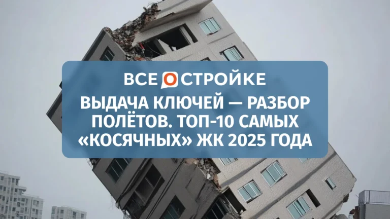 Выдача ключей — разбор полётов. ТОП-10 самых «косячных» ЖК 2025 года