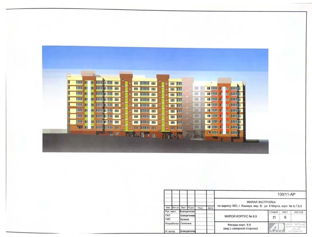 ЖК по адресу г. Кашира, ул 8 Марта