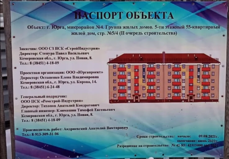 ЖК по адресу Город Юрга, 4 микрорайон